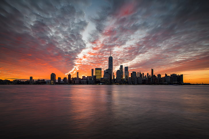 New Jersey, Jersey City, Exchange Place North, HD wallpaper