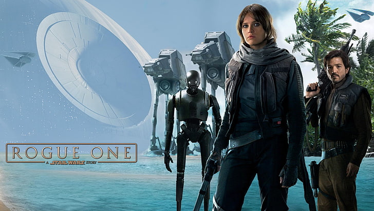 Star Wars Rogue One poster, Rogue One: A Star Wars Story, movies, HD wallpaper