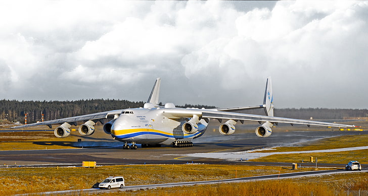 Clouds, The plane, Wings, Engines, Dream, Ukraine, Mriya, The an-225, HD wallpaper