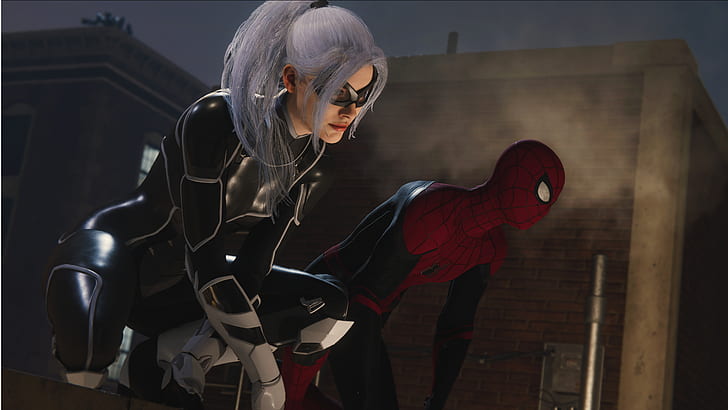 Spider-Man, Spider-Man (PS4), Black Cat (Marvel Comics), HD wallpaper