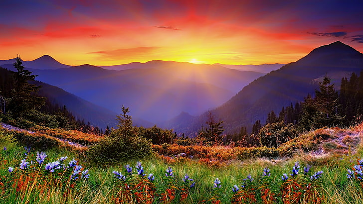 New Zealand, landscape, mountain, beauty in nature, sky, scenics - nature, HD wallpaper