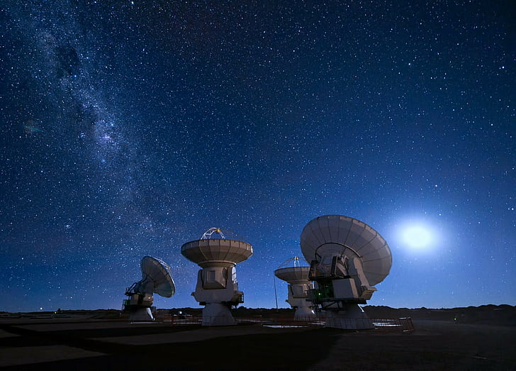 aliens, antenna, astronomy, dish, Earth, electromagnetic, frequency, HD wallpaper