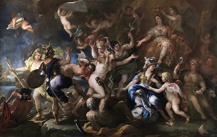picture, mythology, Luca Giordano, Messina Returned to Spain, HD wallpaper