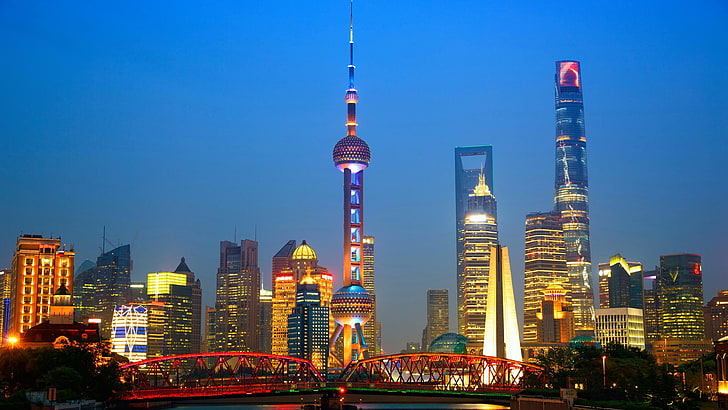 tower block, asia, pudong, shanghai world financial center, HD wallpaper