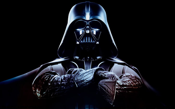Star Wars Darth Vader, black, Sith, helmet, black background, HD wallpaper