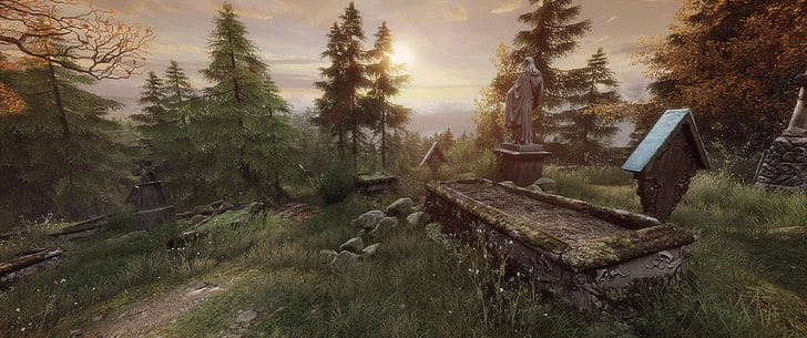 brown and white concrete house, The Vanishing of Ethan Carter