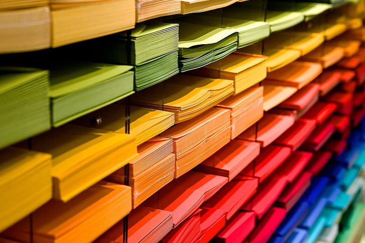 Colored, 5K, Vibrant, Papers, Back to School, Colorful, multi colored, HD wallpaper