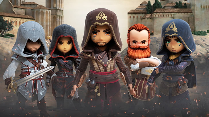 Assassin's Creed figurine collection, Assassins Creed Rebellion, HD wallpaper