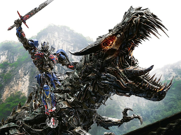 transformers transformers age of extinction grimlock optimus prime, HD wallpaper