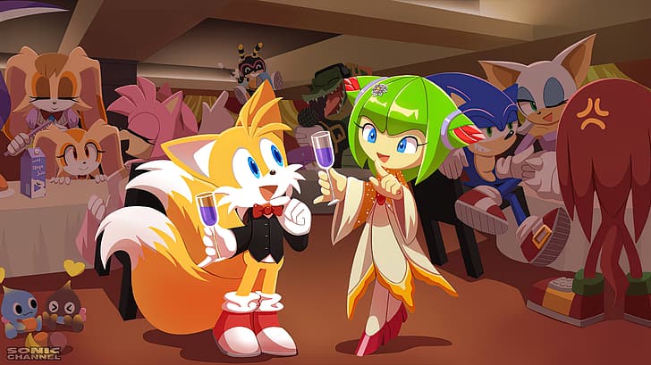 Sonic, Sonic the Hedgehog, Tails (character), Sega, video game art