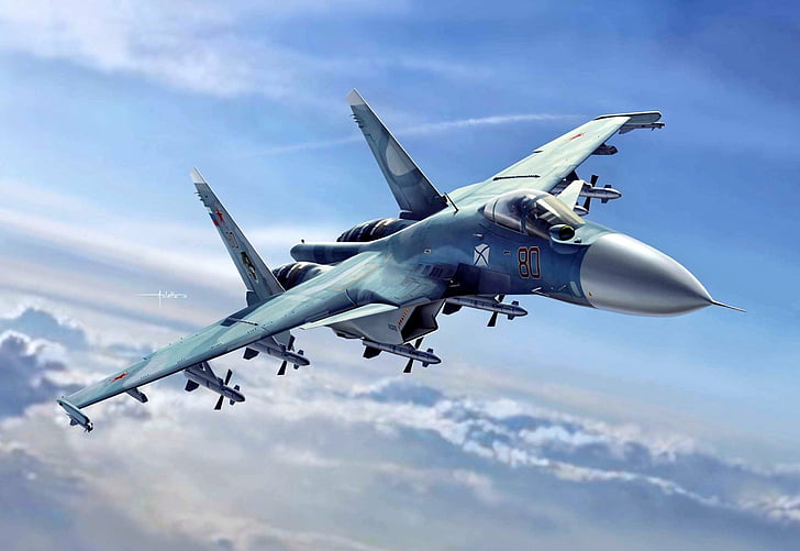 Jet Fighters, Sukhoi Su-33, Aircraft, Warplane