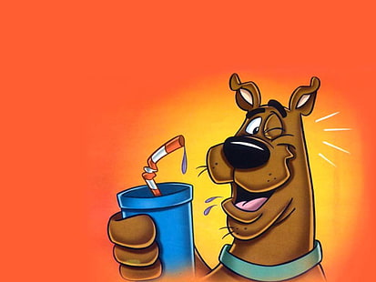HD wallpaper: Scooby Doo Running, Scooby illustration, Cartoons, yellow ...