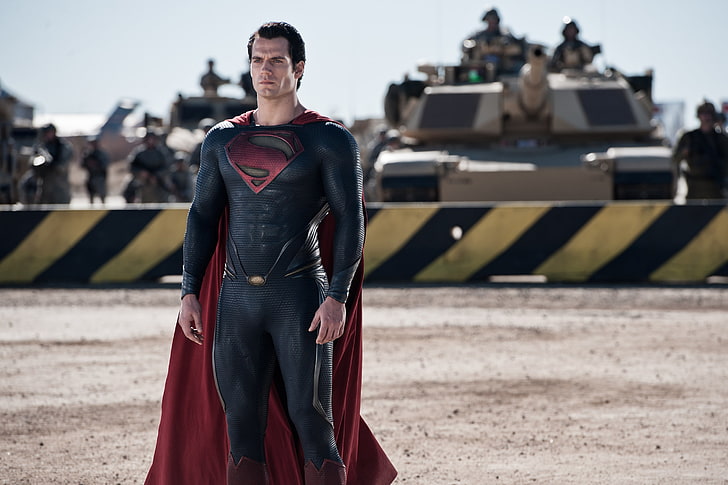 Man of Steel Superman, fiction, army, costume, tanks, comic, Clark Kent, HD wallpaper