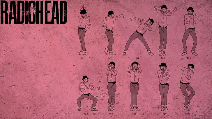 Radiohead, radiohead illustration, music, 1920x1080