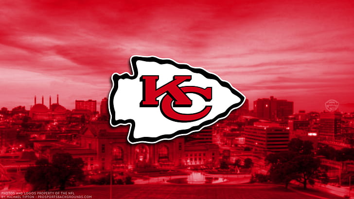 Football, Kansas City Chiefs, Emblem, Logo, NFL, HD wallpaper