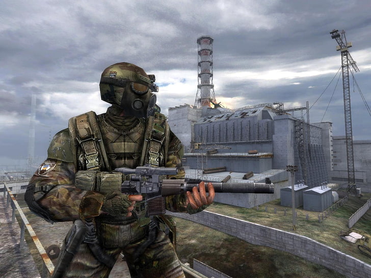 video games, S.T.A.L.K.E.R., weapon, cloud - sky, military