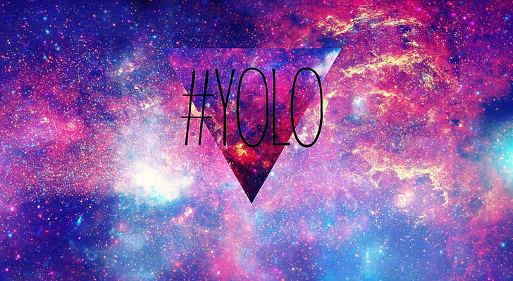 Hipster Swag, Yolo text illustration, Artistic, Typography, space, HD wallpaper