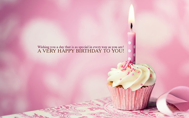 Hd Wallpaper Happy Birthday Candles High Quality Hd Wallpaper Pink Color Wallpaper Flare