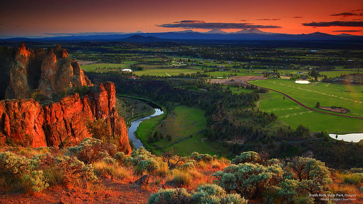 Smith Rock State Park, Oregon, Nature, HD wallpaper