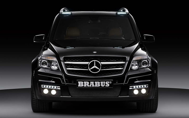 Brabus Mercedes-Benz GLK-Class, black mercedes benz brabus, cars