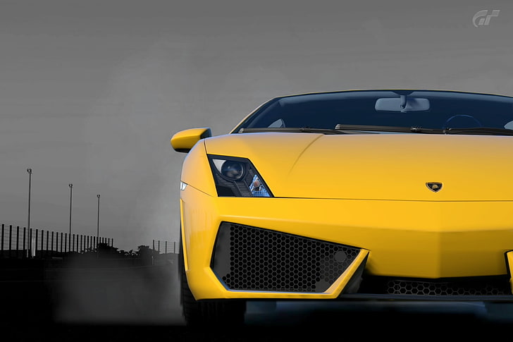 yellow Lamborghini car, Lamborghini Gallardo, mode of transportation, HD wallpaper