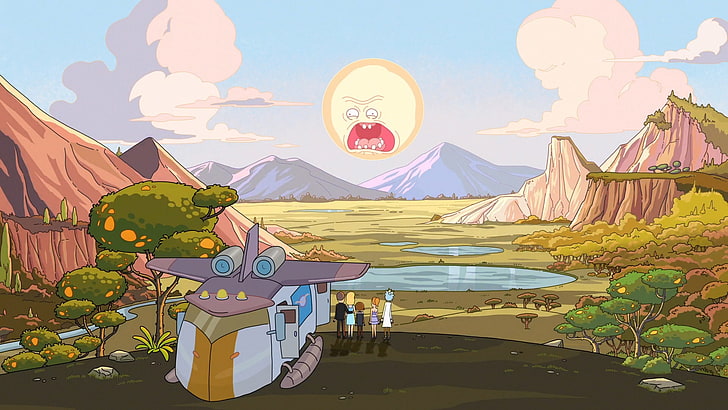 Rick and Morty, Adult Swim, cartoon, Rick Sanchez, Morty Smith, HD wallpaper
