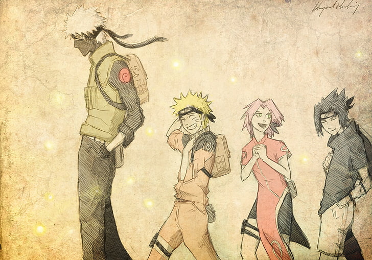 Naruto Sakura And Sasuke Naruto anime [3668x2751] for your , Mobile &  Tablet, naruto shonen jump HD wallpaper | Pxfuel