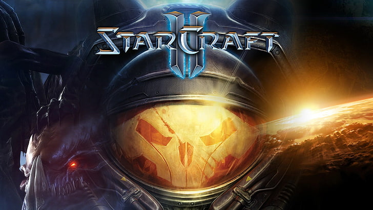 Starcraft II wallpaper, video games, close-up, lighting equipment