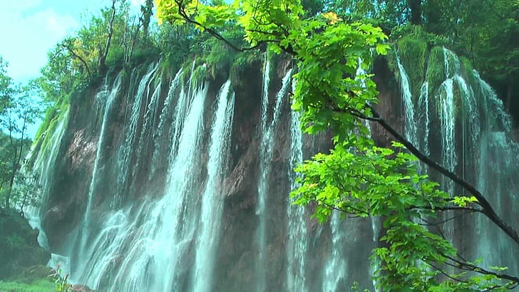 Plitvice Lakes National Park Croatia Beautiful Waterfalls Nature Wallpaper Hd 1920×1080
