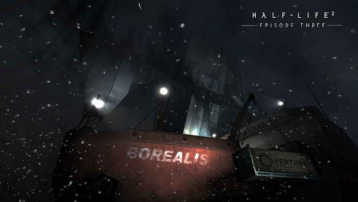 Half-Life, Half-Life 3, video games, night, text, illuminated, HD wallpaper