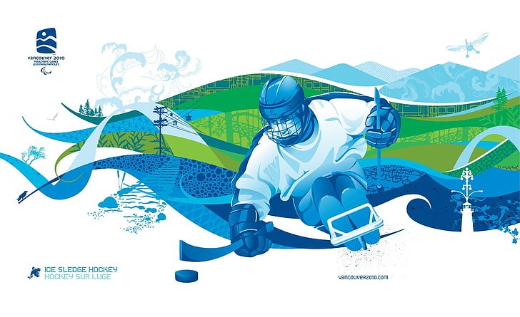 Ice Sledge Hockey, hockey wallpaper, Sports, Winter Olympic Games, HD wallpaper