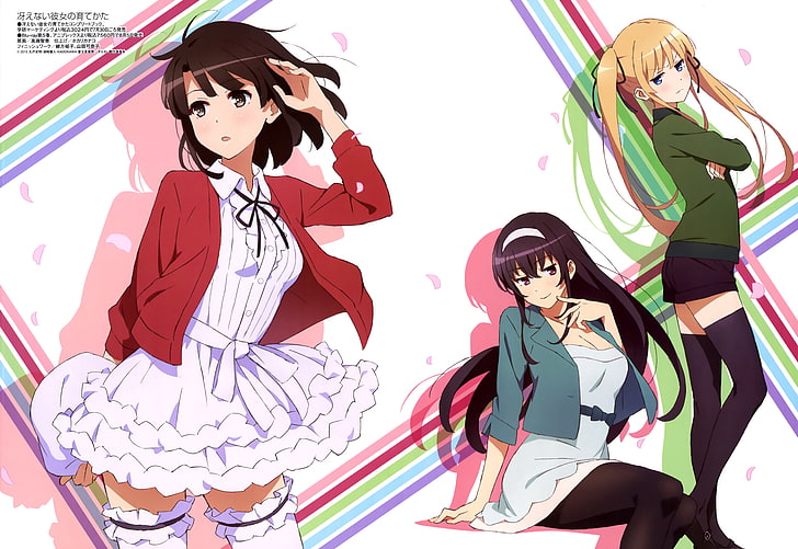 Saenai Heroine no Sodatekata, anime girls, Kasumigaoka Utaha, HD wallpaper