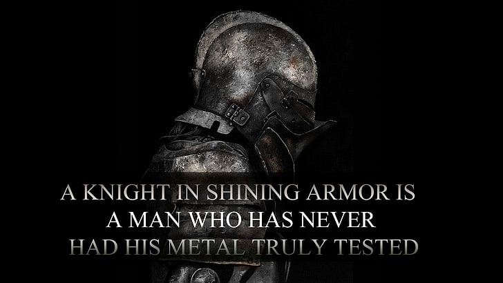 knight, helmet, typography, armor