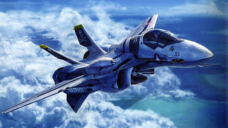aircrafts macross 1920x1080  Anime Macross HD Art