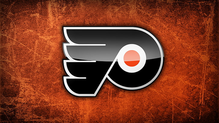 Philadelphia Flyers logo, NHL, sign, illustration, symbol, backgrounds, HD wallpaper