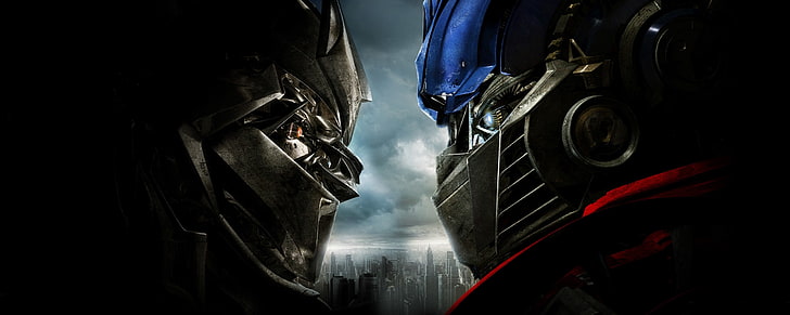 optimus prime megatron transformers 2 revenge of the fallen 2560x1024  Entertainment Movies HD Art, HD wallpaper