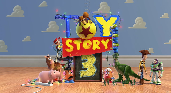 Toy Story 3, Toy Story 3 movie cover, Cartoons, women, group of people, HD wallpaper