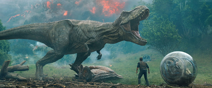Jurassic World: Fallen Kingdom, 4K, Chris Pratt, dinosaur
