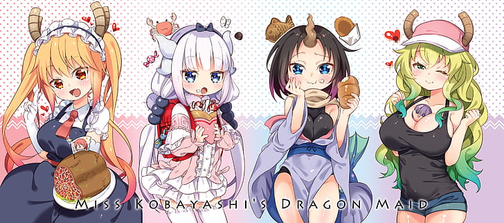 Magatsuchi Shouta, Elma Jouii (Kobayashi-San Chi no Maid Dragon), HD wallpaper