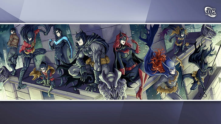 HD wallpaper: Batman DC Nightwing Batgirl Robin HD, batman robin batgirl  and raven cartoon character | Wallpaper Flare