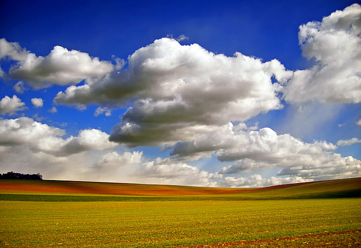 photo of cumulus clouds, Pennsylvania, Lehigh County, Weisenberg Township, HD wallpaper