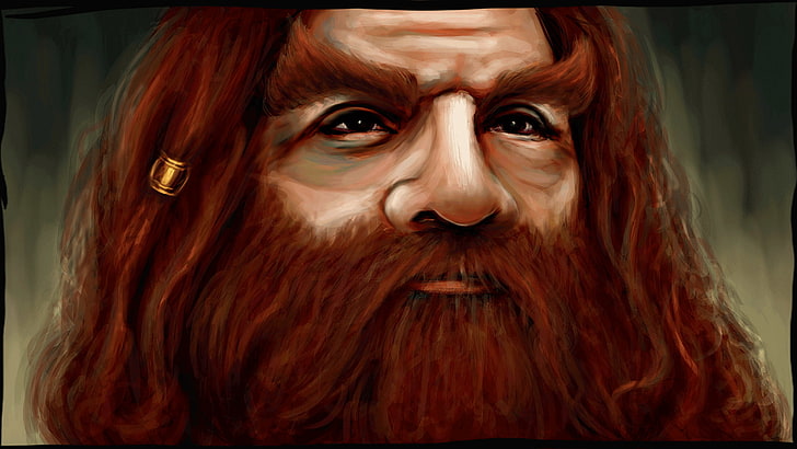 Dwarfs, Gimli, The Lord Of The Rings, portrait, looking at camera, HD wallpaper
