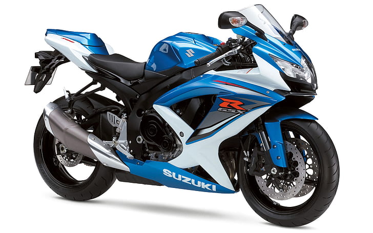 2009 Suzuki GSX R750 HD, blue suzuki r sports bike, bikes, motorcycles