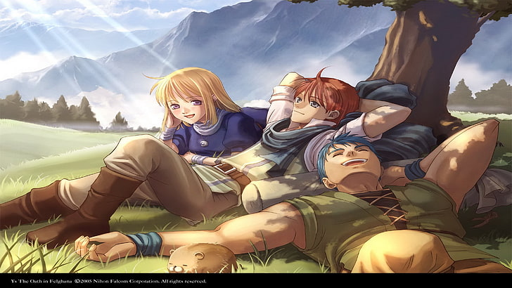 ys the oath in felghana, mountain, women, adult, togetherness, HD wallpaper