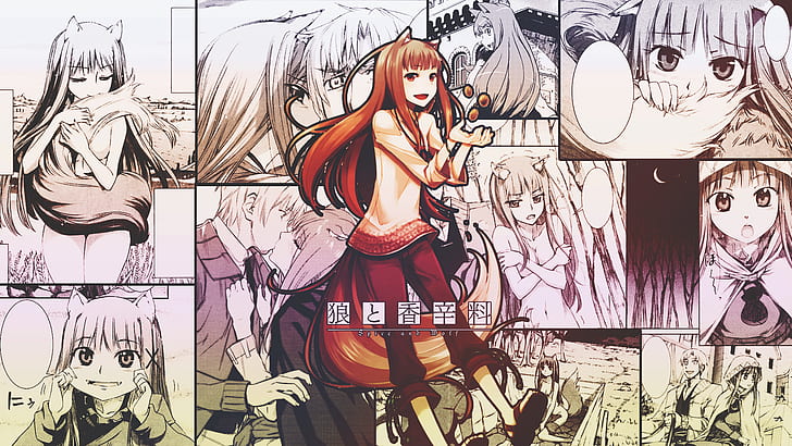 Spice and Wolf, anime girls, Holo, HD wallpaper