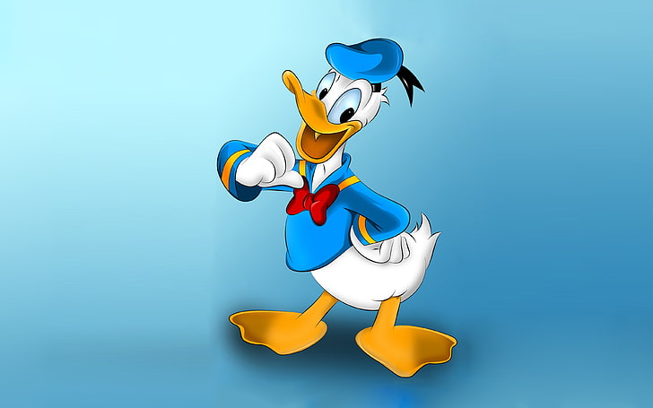 Donald Duc Hero Cartoon World Of Walt Disney постер Wallpaper HD Wallpaper For Mobile Phones Tablet And Pc 3840×2400, HD wallpaper
