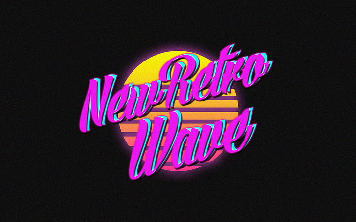 New Retro Wave, neon, 1980s, vintage, retro games, synthwave