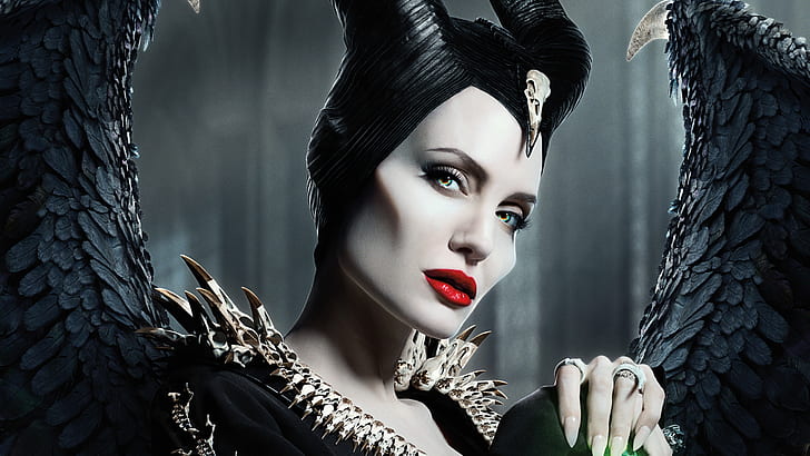 Angelina Jolie, Maleficent, mistress of evil, HD wallpaper