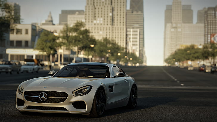 Mercedes-AMG, Mercedes-Benz, car, grey, grey cars, Detroit, HD wallpaper