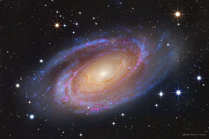 galaxy photo, space, astronomy, spiral galaxy, universe, M81, HD wallpaper